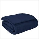 Ver imagem 1 de Edredom Charme Micropercal Queen 1 Peça 200 Fios 100% Poliéster - Azul Marinho