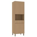 Ver imagem 1 de Paneleiro 70cm 4 Portas e 1 Gaveta com Espaço para Micro-ondas Slim Luciane Móveis