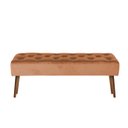 Ver imagem 2 de Banco Estofado Rubi 1,20m Veludo Terracota - Clique Decorações