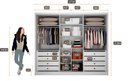 Ver imagem 6 de Guarda Roupa Casal 6 Portas 8 Gavetas - Himalaia Ripado-branco - Móveis Novo Horizonte