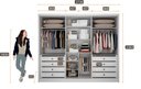 Ver imagem 5 de Guarda Roupa Casal 6 Portas 8 Gavetas - Himalaia Ripado-branco - Móveis Novo Horizonte