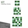 Adesivo para Azulejo Pastilha 3d Verde Qcola 20x20cm - 16 Peças - 3