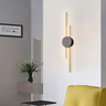 Luminária Arandela 60cm Barra Linear Duplo Led Minimalista Parede Gimpo Kjbd-166-pai Cor:modelo 2 - 5