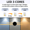 Luminária Arandela 60cm Barra Linear Duplo Led Minimalista Parede Gimpo Kjbd-166-pai Cor:modelo 2 - 6