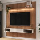 Ver imagem 2 de Painel Suspenso Tv 75 Pol 183 Cm 4622 Arly Cinamomo Off White