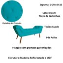 Ver imagem 3 de Recamier Sofá Divã Namoradeira Sienna 195cm King Suede