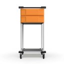 Ver imagem 5 de Carrinho Organizador Multiuso para Casa e Organização Residencial com 2 Gavetas e Rodinhas com Freio