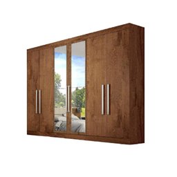 Guarda Roupa Casal com Espelho 6 Portas 4 Gavetas Alba - 3 Guarda Roupa Casal com Espelho 6 Portas 4 Gavetas Alba - 3