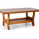 Ver mais imagens de Sofá 3/2 Lugares com Mesa de Centro Roma Marrom/Mogno/Mel