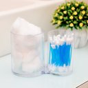 Ver imagem 3 de Organizador Acrílico Ps Porta Algodão Cotonete Maquiagem Sb Multiuso Cristal