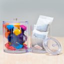 Ver mais imagens de Organizador Acrílico Ps Porta Algodão Cotonete Maquiagem Sb Multiuso Cristal