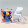 Organizador Acrílico Ps Porta Algodão Cotonete Maquiagem Sb Multiuso Cristal - 8
