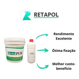 Retapur Kit 2 Baldes Cola Pu Para Borracha 9,08 Kg Retapol - 3