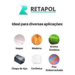 Retapur Kit 2 Baldes Cola Pu Para Borracha 9,08 Kg Retapol - 4