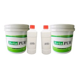 Retapur Kit 2 Baldes Cola Pu Para Borracha 9,08 Kg Retapol - 1