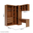 Ver imagem 4 de Guarda-Roupa Modulado 7 Peças 6 Portas Arani CabeCasa MadeiraOriginals