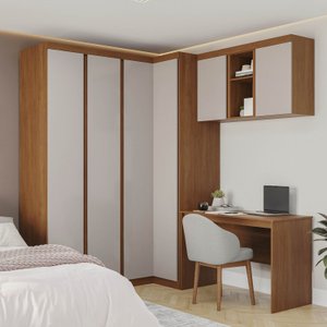Guarda-Roupa Modulado 7 Peças 6 Portas Arani CabeCasa MadeiraOriginals