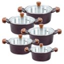 Ver imagem 1 de Jogo Panelas Cereja Alumínio Fundido Usinado Javali Am16a24