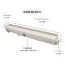 Ver imagem 6 de Ralo Invisível Linear Branco 6x50cm Piso Banheiro Ss Lares
