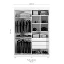 Ver imagem 2 de Guarda-Roupa Flex Assis 2 Portas de Correr 3 Gavetas - Lanza