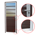 Ver imagem 2 de Porta de Cozinha Alumínio 80 Dir L25 V.Refl.Mix Corten Brimak