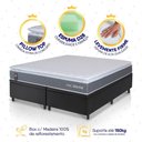 Ver imagem 3 de Conjunto Box Baú Preto Luanda Cinza Espuma D28 Queen 158x198x69 - King House