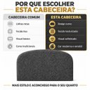 Ver imagem 7 de Cabeceira Queen 158cm Curva Estofada Bouclé Cama Box Fly:Cinza Escuro