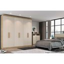 Ver imagem 3 de Guarda Roupa 6 Portas e 2 Gavetas PH1707 Nogueira/Off White - Herval