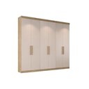 Ver imagem 1 de Guarda Roupa 6 Portas e 2 Gavetas PH1707 Nogueira/Off White - Herval