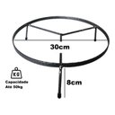 Ver imagem 2 de Suporte Rasteiro P/ Vaso de Planta de Chão 30cm X 8cm Grande