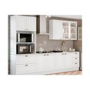 Ver imagem 1 de Cozinha Modulada Completa Americana 5 Peças (Torre Quente + 1 Aéreo + 2 Balcões + 1 Tampo p/