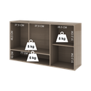 Ver imagem 5 de Armário Aéreo Modulado Vazado com Vidro Fidelitá Paris 120cm 3 Portas