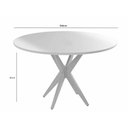 Ver imagem 2 de Mesa Simpatia Redonda 108x108 Jcm Cor Cinamomo