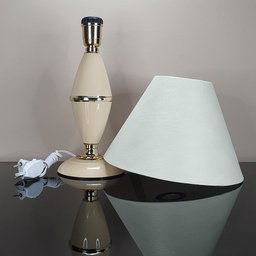 Abajur Clássico Style Quarto Sala Luminária Decoração – Bege Cúpula Branca - 4