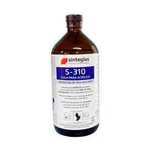 Cola Sinteglas para Acrílico Semiviscosa S-310 (01 Lit)