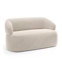 Ver imagem 1 de Sofá Orgânico 02 Lugares Living Glee 140cm Veludo Bege - Desk Design