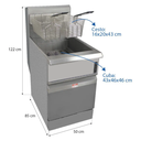 Ver imagem 2 de Fritadeira Industrial Gas Glp Oleo 30l Prime Venancio Pfr30g-gb/22106