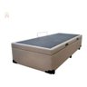 Cama Box Bau Solteirão 0,96 X 2,03 Blindada Super Reforçada - Bege Corino - 2