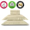 Jogo De Cama Lençol Queen 4 Peças 300 Fios 100% Algodão Adamascado 158x198cm - BF Colchões - 4