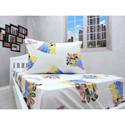 Jogo de Lençol com Elastico e Fronha Menina, Princesa Kit 2pçs - 2