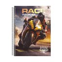 Ver imagem 1 de Caderno Universitario Moto Radical 10 Materias 160 Folhas Preto