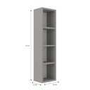 Ver imagem 3 de Gabinete de Banheiro 20cm x 58cm Prime Yescasa Cinza/Cimento