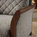 Ver imagem 7 de Sofa 2 Lugares Ambar 165 cm Braços Pes em Madeira Boucle Tce 1018 Moll