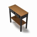 Ver imagem 3 de Aparador 2 Gavetas Clássico Pequeno MDF Montado Ecomem Prateleira Preto - Imbuia