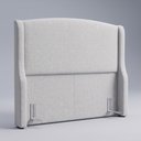 Ver imagem 5 de Cabeceira para Cama Box Casal Padrão Shae 140cm Estofada com Frame Linho Cinza - Desk Design