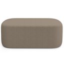 Ver imagem 4 de Cabeceira Cama Box 100cm Lanna com Puff Recamier Doha W01 Bouclê Bege - Lyam Decor
