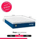 Ver imagem 3 de Colchão Viúva Comfort Class Pillow Top 28x128x188cm - Azul - e-Shop Casa