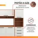 Ver imagem 6 de Armário de Cozinha Completa 8 Portas 8 Gavetas Grécia Madeirado/off White