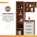 Ver mais imagens de Armário de Cozinha Completa 8 Portas 8 Gavetas Grécia Madeirado/off White
