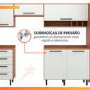 Ver imagem 7 de Armário de Cozinha Completa 8 Portas 8 Gavetas Grécia Madeirado/off White